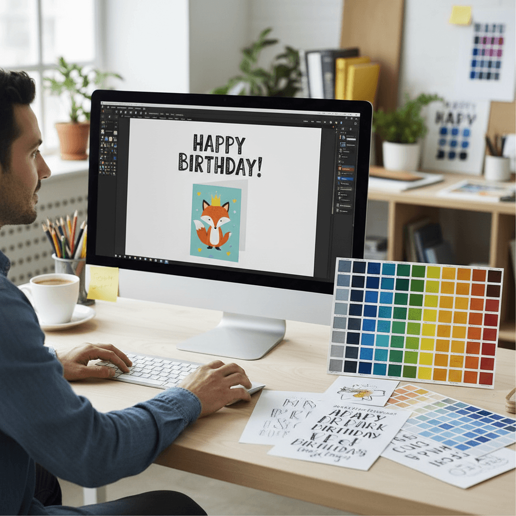 Custom greeting card design