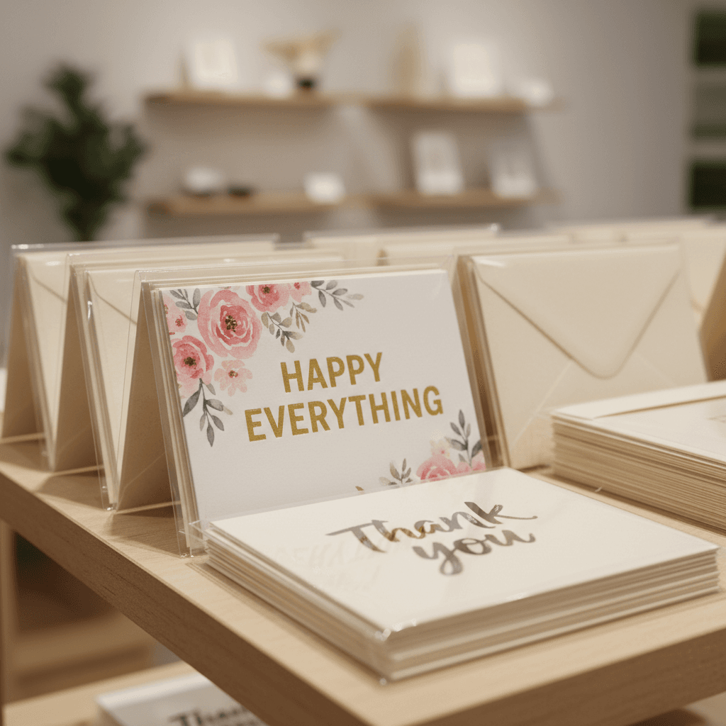 Greeting cards with matching envelopes